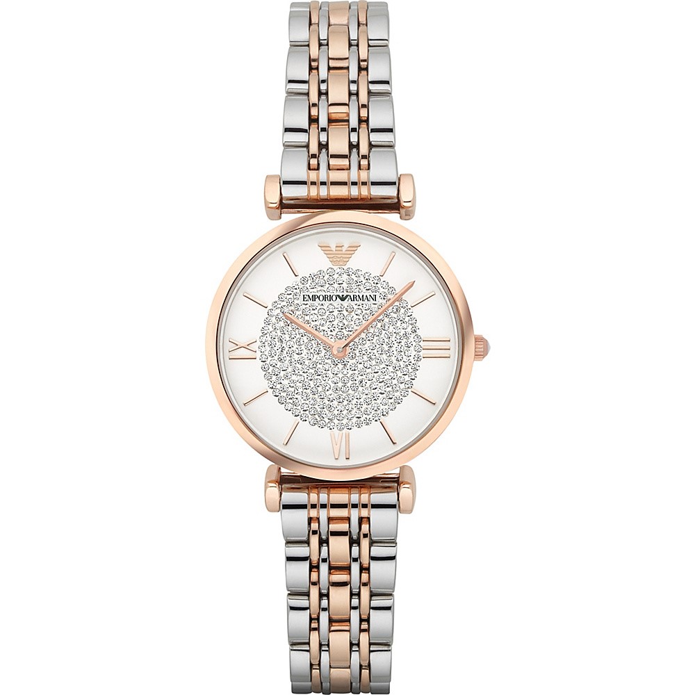 Woman`s Watches - Emporio Armani Women's Retro Two-Tone Stainless Steel Quartz Watch AR1926