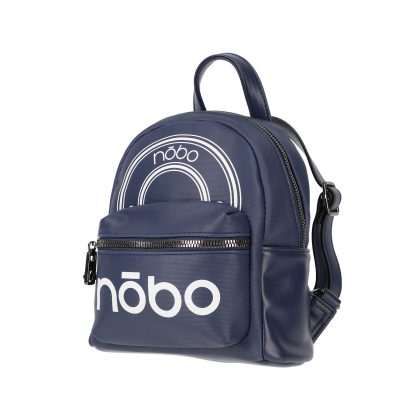 Mini Rucsac Dama - Rucsac casual de femei piele ecologica mini fashion bleumarin cu doua buzunare Nobo BSNORU210281