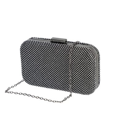 Clutch Negru - Geanta de evenimente din material neagra cu lant si sistem click Stella BS735X2208122