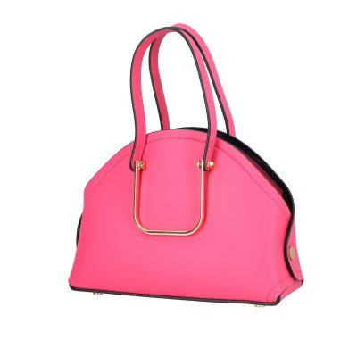 Geanta Casual Dama - Geanta de mana casual de femei piele eco fucshia cu doua buzunare si capsa magnetica Sandra BS1077CA2205327