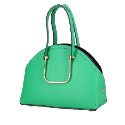 Geanta Casual Dama - Geanta de mana casual din piele eco verde cu doua buzunare si capsa magnetica Sandra BS1077CA2205325