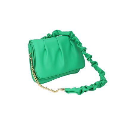 Geanta Casual Dama - Poseta eleganta dama piele eco verde de tip postas cu bretea si buzunar cu fermoar Cloe BS1062PO2205312