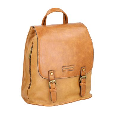 Geanta Maro - Rucsac damă piele ecologică muștar închidere cu fermoar și capse magnetice David Jones BS6834RU2209138