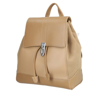 Rucsac Dama - Rucsac damă piele ecologică maro închidere cu șnur David Jones BS6516RUDJ2208401