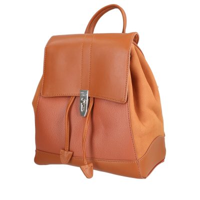 Geanta Maro - Rucsac damă piele ecologică maro închidere cu șnur David Jones BS6516RUDJ2208403