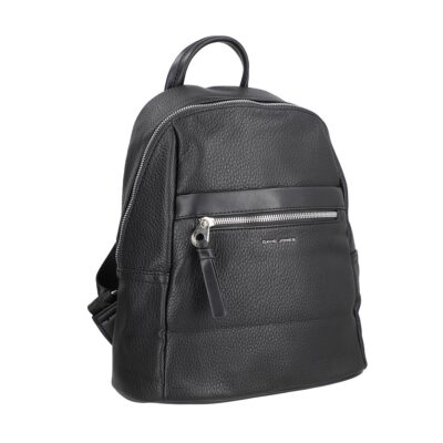 Geanta Neagra - Rucsac damă piele ecologică negru cu buzunar frontal David Jones BS6807RUDJ2208416