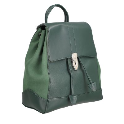 Geanta Verde - Rucsac damă piele ecologică maro închidere cu șnur David Jones BS6516RUDJ2208403