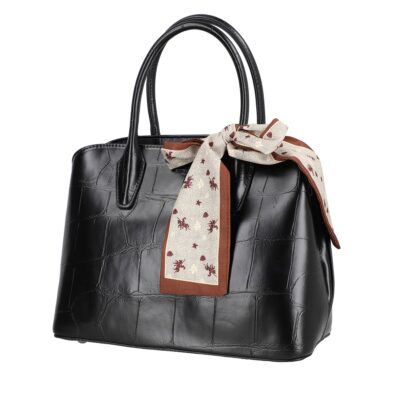 Noutăți - Geanta casual pentru femei de mana piele ecologica negru David Jones BS6622CA2301138