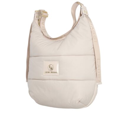 Genti Shopper - Geanta femei Shopper material sintetic bej cu un compartiment Laura Biaggi BS2125SH2301042