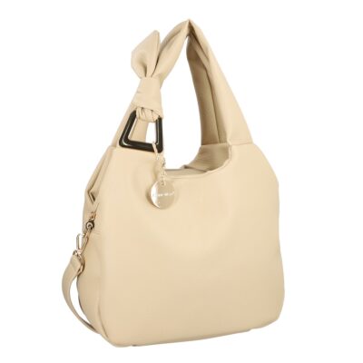 Geanta Bej - Geanta shopper piele ecologica bej de umar cu un compartiment Alex Max BS1306SH2301111