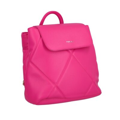 Geanta Roz - Rucsac Dama din Piele Ecologica Roz cu 2 Compartimente - DianaCO BS3324RU2301163