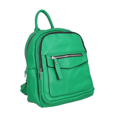 Geanta Verde - Rucsac piele ecologica verde cu buzunar frontal The Grace Bags BS2246RU2301187