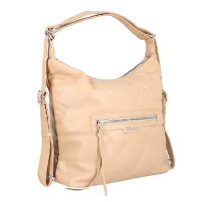 Geanta Bej - Geanta casual tip rucsac piele ecologică bej David Jones BS6927CA2301142