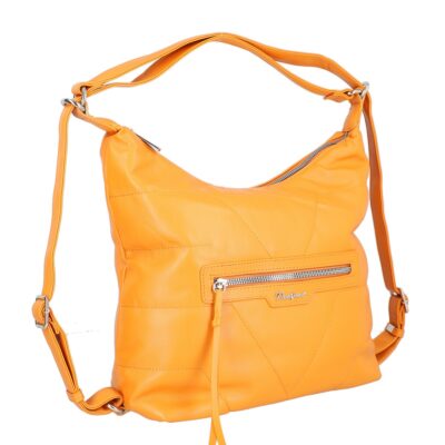 Geanta Casual Dama - Geanta casual tip rucsac piele ecologică portocaliu David Jones BS6927CA2301140