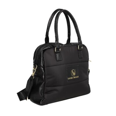 Genti Shopper - Geanta dama casual piele ecologica negru Laura Biaggi BS2116CA2301273