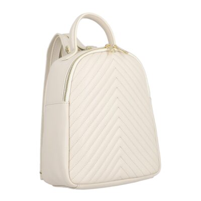 Geanta Bej - Rucsac Dama Piele Crem cu 1 Compartiment - Laura Biaggi BS98129RU2303008